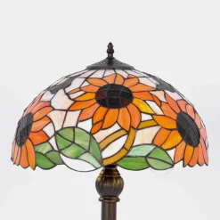 Sklep Kaja Wysoka lampa podłogowa z okazałym kloszem K-F16814 z serii SUNFLOWER* Tradycyjne Lampy Podłogowe|Lampy Podłogowe