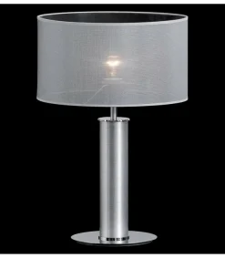 Sklep Kaja Wysoka, metaliczna lampa stołowa do salonu 67548 NODO | Kaja* Lampki Stołowe Z Abażurem|Tradycyjne Lampki Stołowe