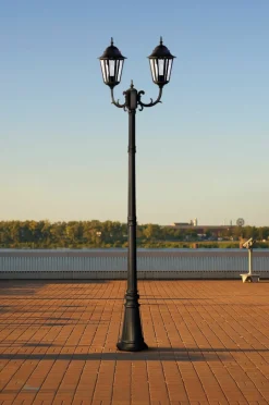 Sklep Kaja Wysoka zewnętrzna lampa stojąca K-7006A2/2 czarna LOZANA | Kaja* Latarnie Ogrodowe|Lampy Ogrodowe Stojące