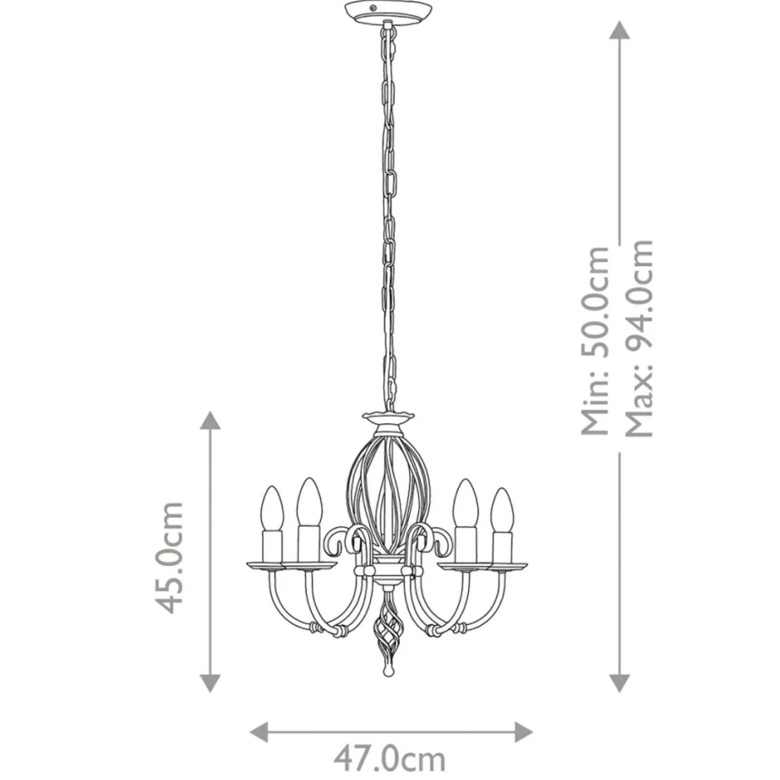 Sklep Kaja Wyszukana lampa wisząca, pałacowa ART5-AGD-BRASS z serii ARTISAN* Randole Tradycyjne