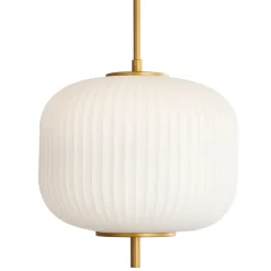 Sklep Kaja Wyszukana lampa wisząca z kloszem PND-28798A-1-GD-WH z serii OLMETO Cheap
