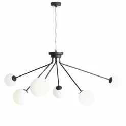Sklep Kaja Żyrandol czarny nowoczesny szeroki E14 1082K1 HOLM | Kaja Oświetlenie Zadzwońporabattel.783200183(8-16)/mailsklep@kaja.com.pl Fashion