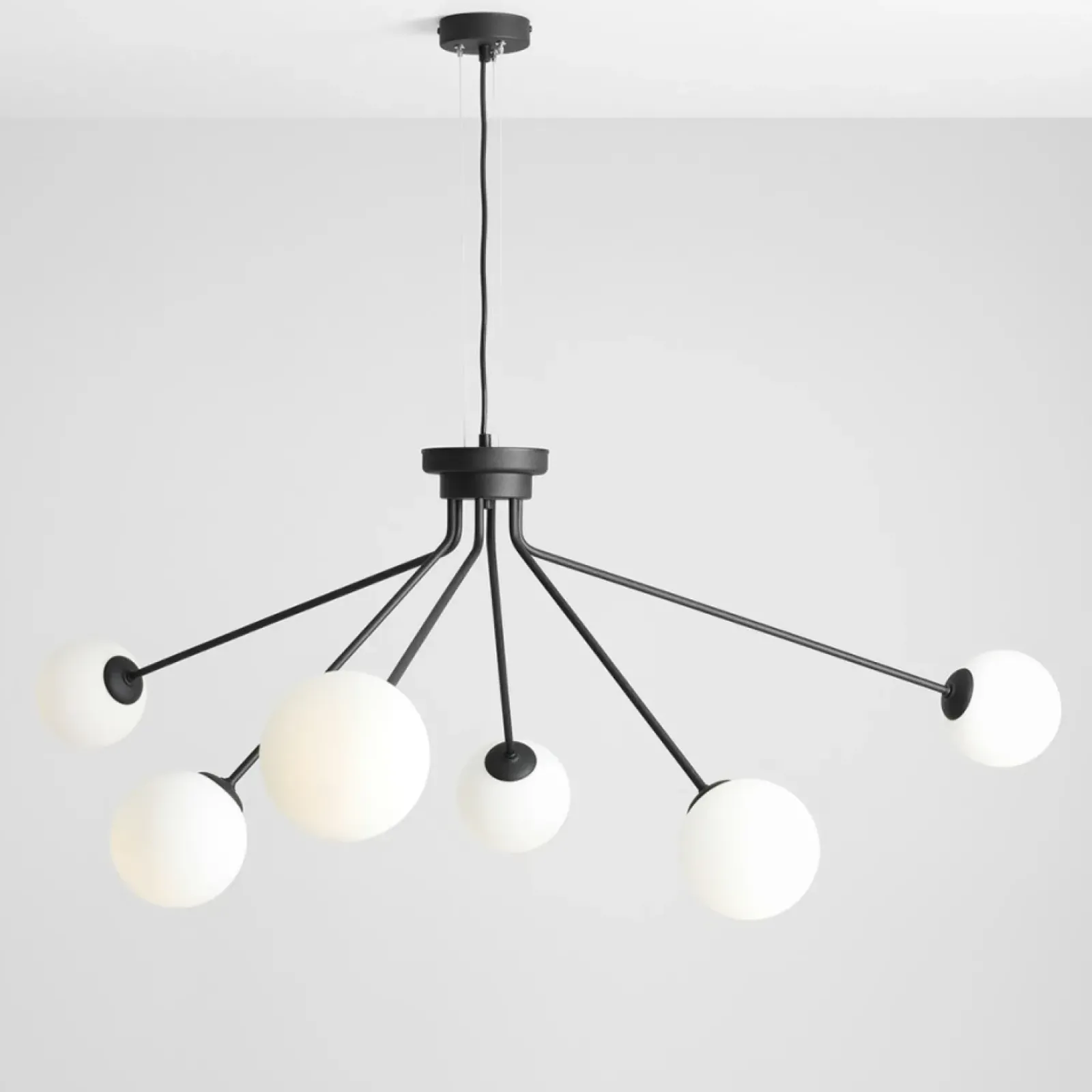 Sklep Kaja Żyrandol czarny nowoczesny szeroki E14 1082K1 HOLM | Kaja Oświetlenie Zadzwońporabattel.783200183(8-16)/mailsklep@kaja.com.pl Fashion