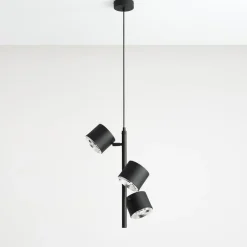 Sklep Kaja Żyrandol czarny z ruchomymi reflektorami 1047E BOT | Kaja Oświetlenie Zadzwońporabattel.783200183(8-16)/mailsklep@kaja.com.pl Discount