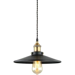 Sklep Kaja Żyrandol industrialny zwis MDM-3458/1M BK+GD VERDA | Kaja Oświetlenie Store
