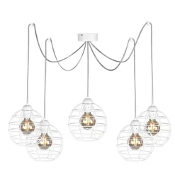Sklep Kaja Żyrandol K-3953 PAJĄK z serii BASKET WHITE New