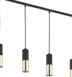 Sklep Kaja Żyrandol na listwie nad stół w kuchni TK 4367 ELIT BLACK | Kaja Discount