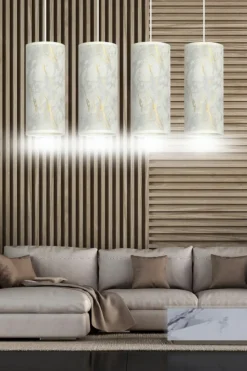 Sklep Kaja Żyrandol nad stół w eleganckim salonie 1057/4 KARLI | Kaja Oświetlenie biały Cheap