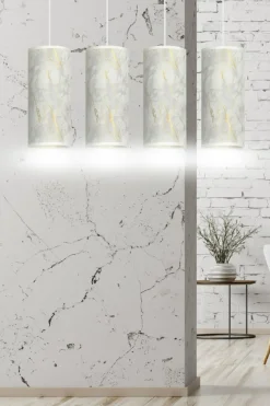 Sklep Kaja Żyrandol nad stół w eleganckim salonie 1057/4 KARLI | Kaja Oświetlenie biały Cheap