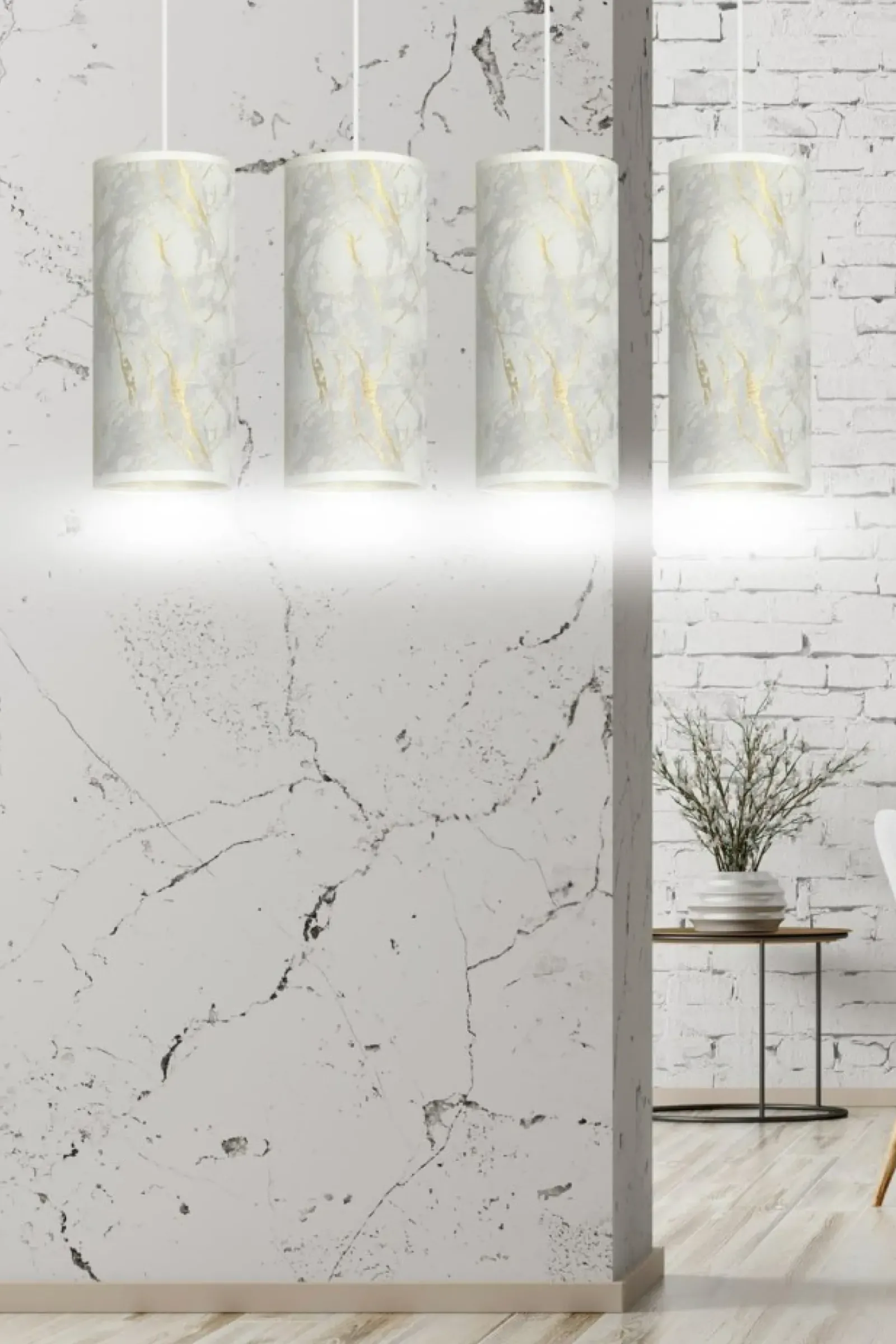 Sklep Kaja Żyrandol nad stół w eleganckim salonie 1057/4 KARLI | Kaja Oświetlenie biały Cheap