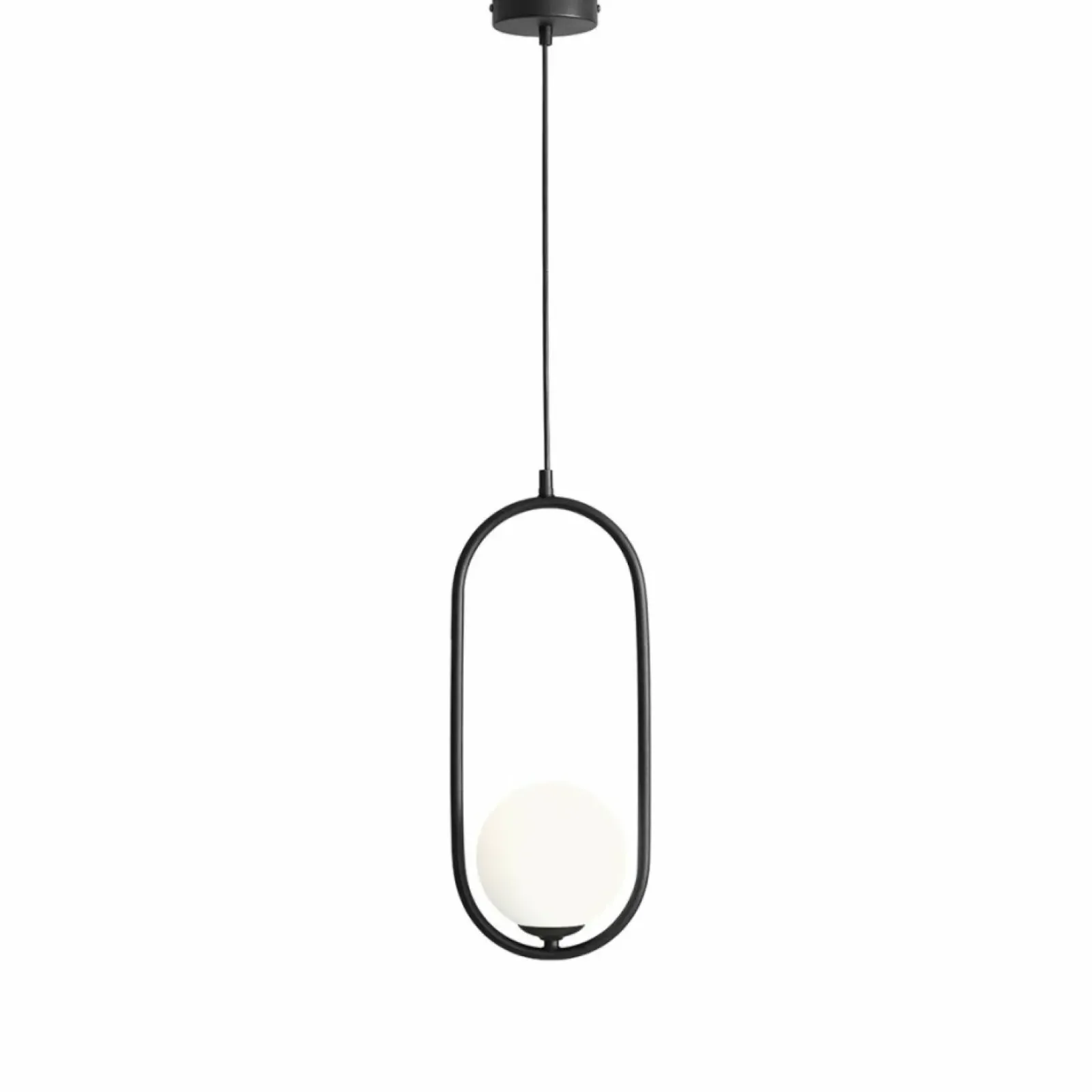 Sklep Kaja Żyrandol nowoczesny czarny z białym kloszem 1086G1 RIVA | Kaja Zadzwońporabattel.783200183(8-16)/mailsklep@kaja.com.pl Store