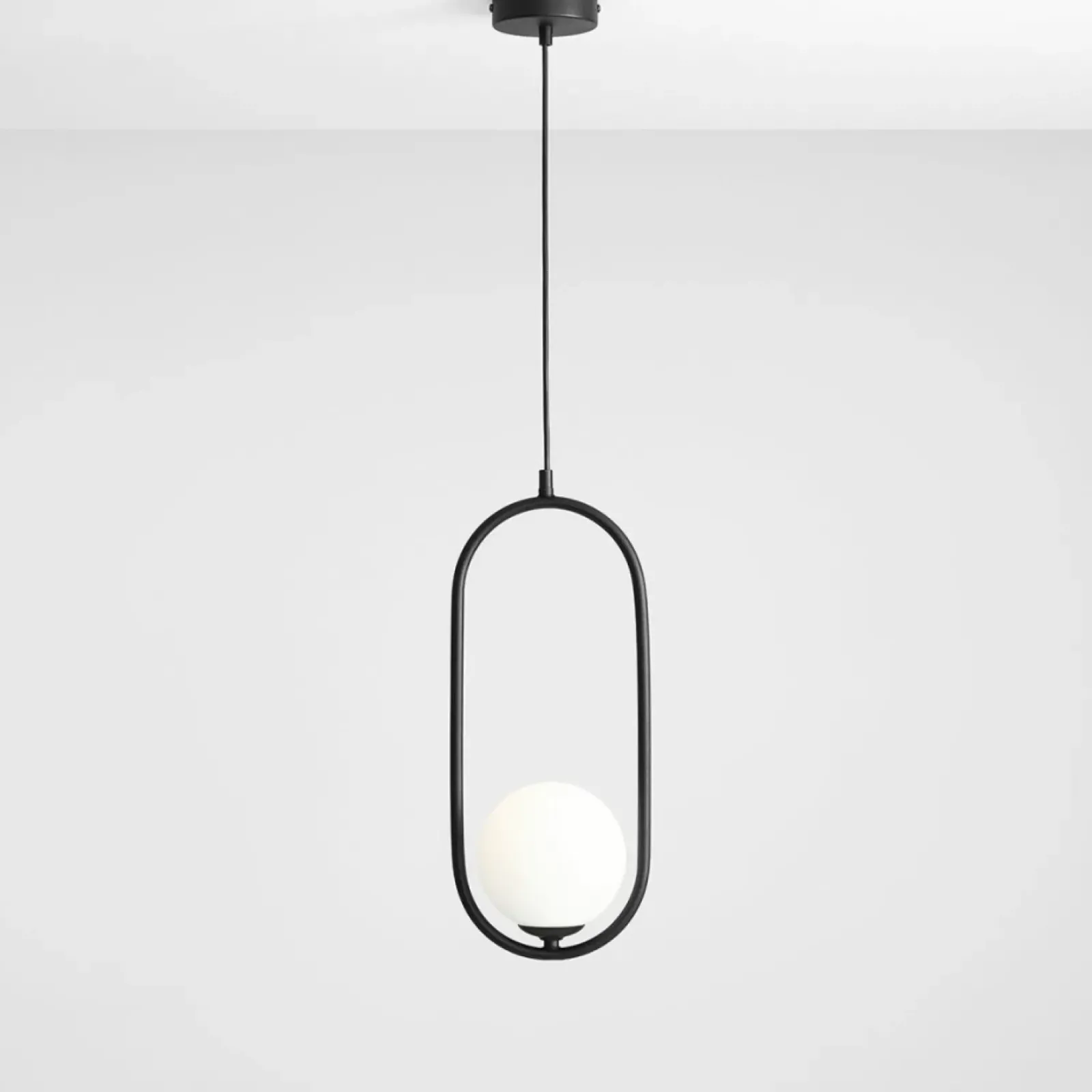 Sklep Kaja Żyrandol nowoczesny czarny z białym kloszem 1086G1 RIVA | Kaja Zadzwońporabattel.783200183(8-16)/mailsklep@kaja.com.pl Store