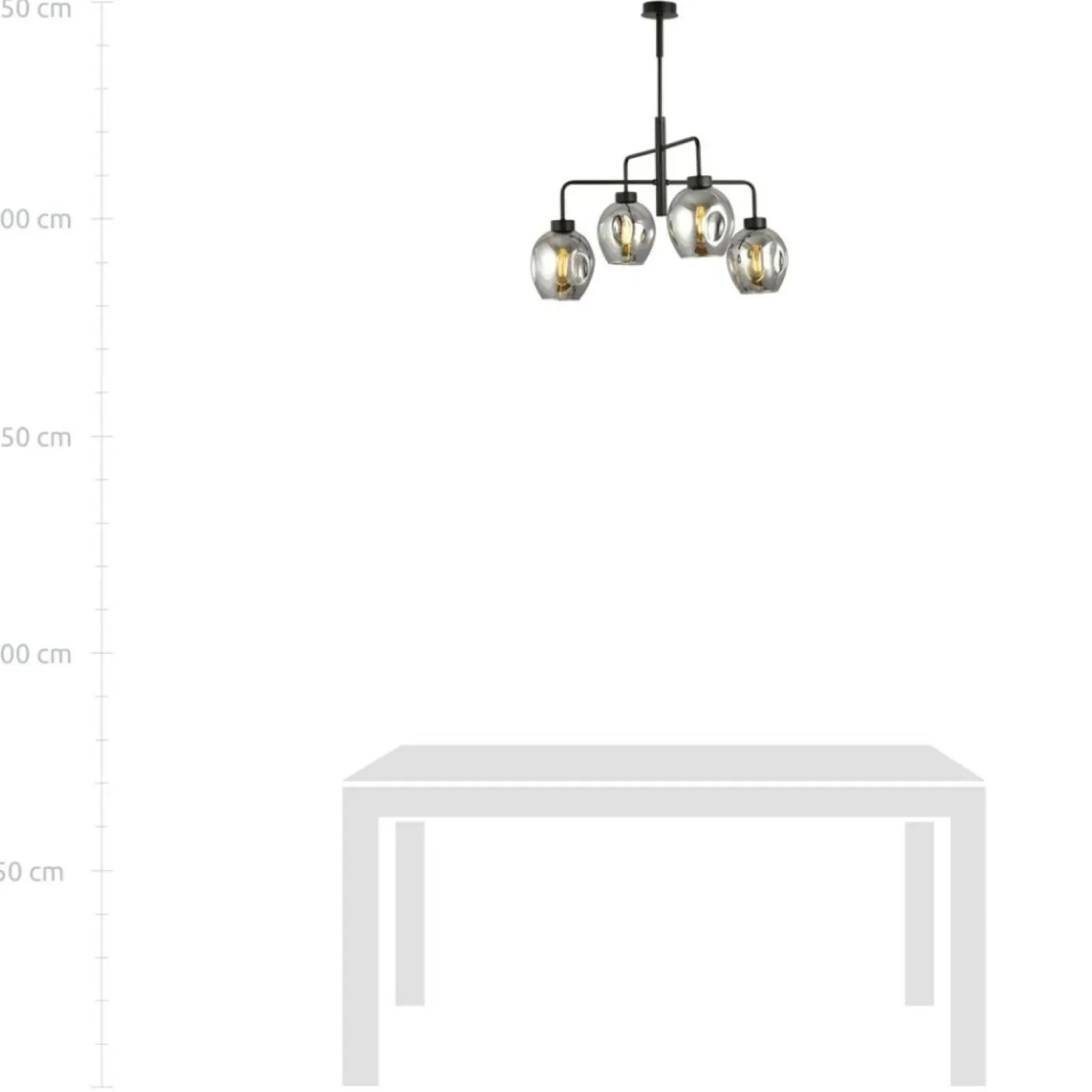 Sklep Kaja Żyrandol w stylu loftowym, do salonu 1163/4 LUKKA | Kaja Oświetlenie Discount