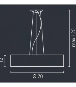Sklep Kaja Żyrandol z abażurem ⌀70cm regulowany zwis 67251 TONGA | Kaja Shop