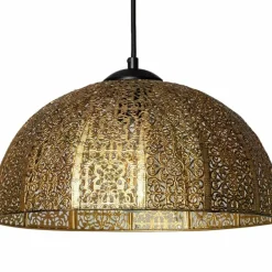 Sklep Kaja Żyrandol z ażurowym kloszem typu kopuła ABR-LWE-E27 MAESTRO | Kaja złoty Store