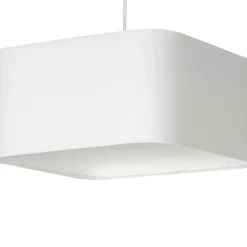 Sklep Kaja Żyrandol z białym, kwadratowym abażurem ML6362 NAPOLI | Kaja Store