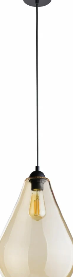 Sklep Kaja Żyrandol z bursztynowym kloszem TK 4322 FUENTE | Kaja Oświetlenie Shop