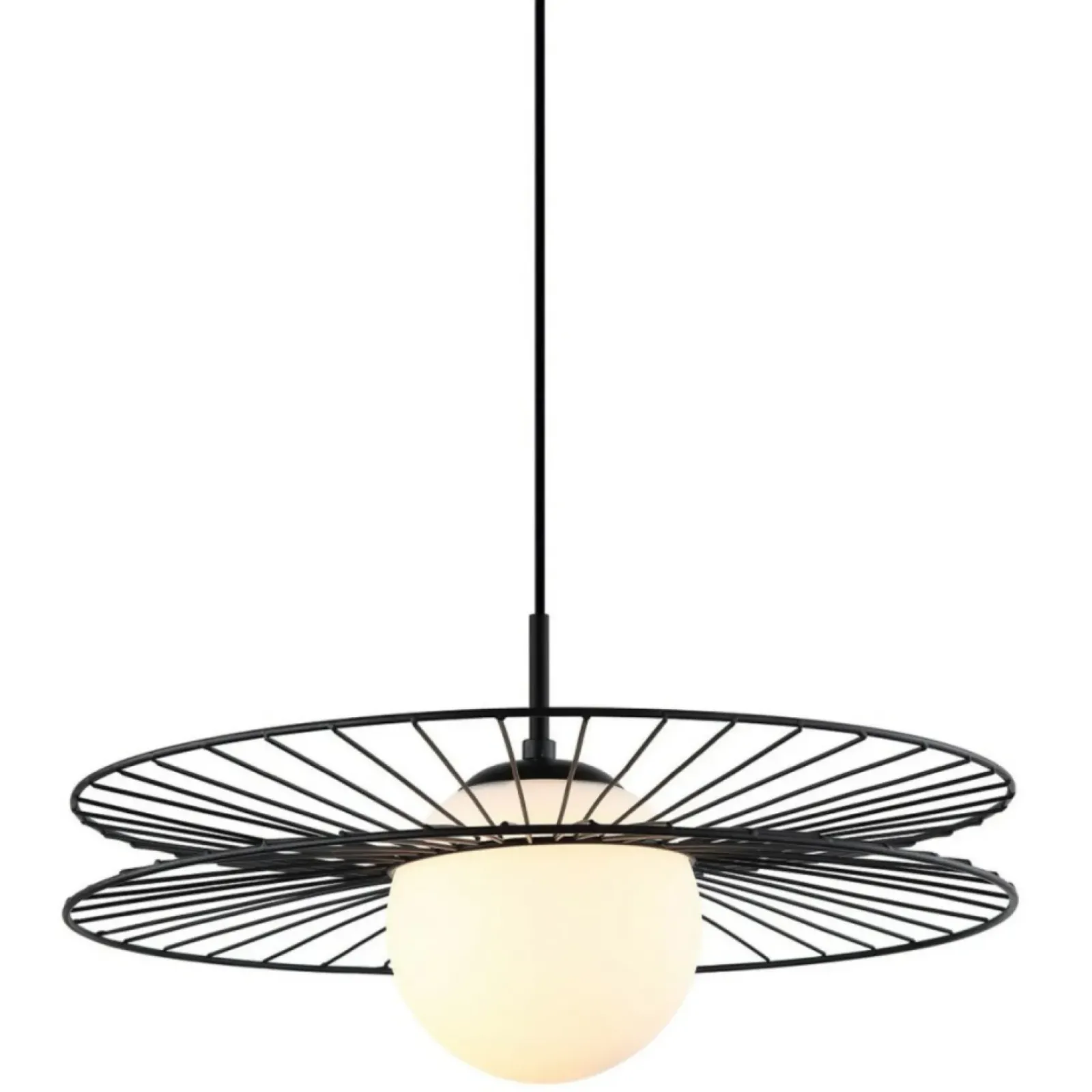 Sklep Kaja Żyrandol z designerską tarczą z drutu MDM-4002/1 BK SANDY | Kaja Cheap
