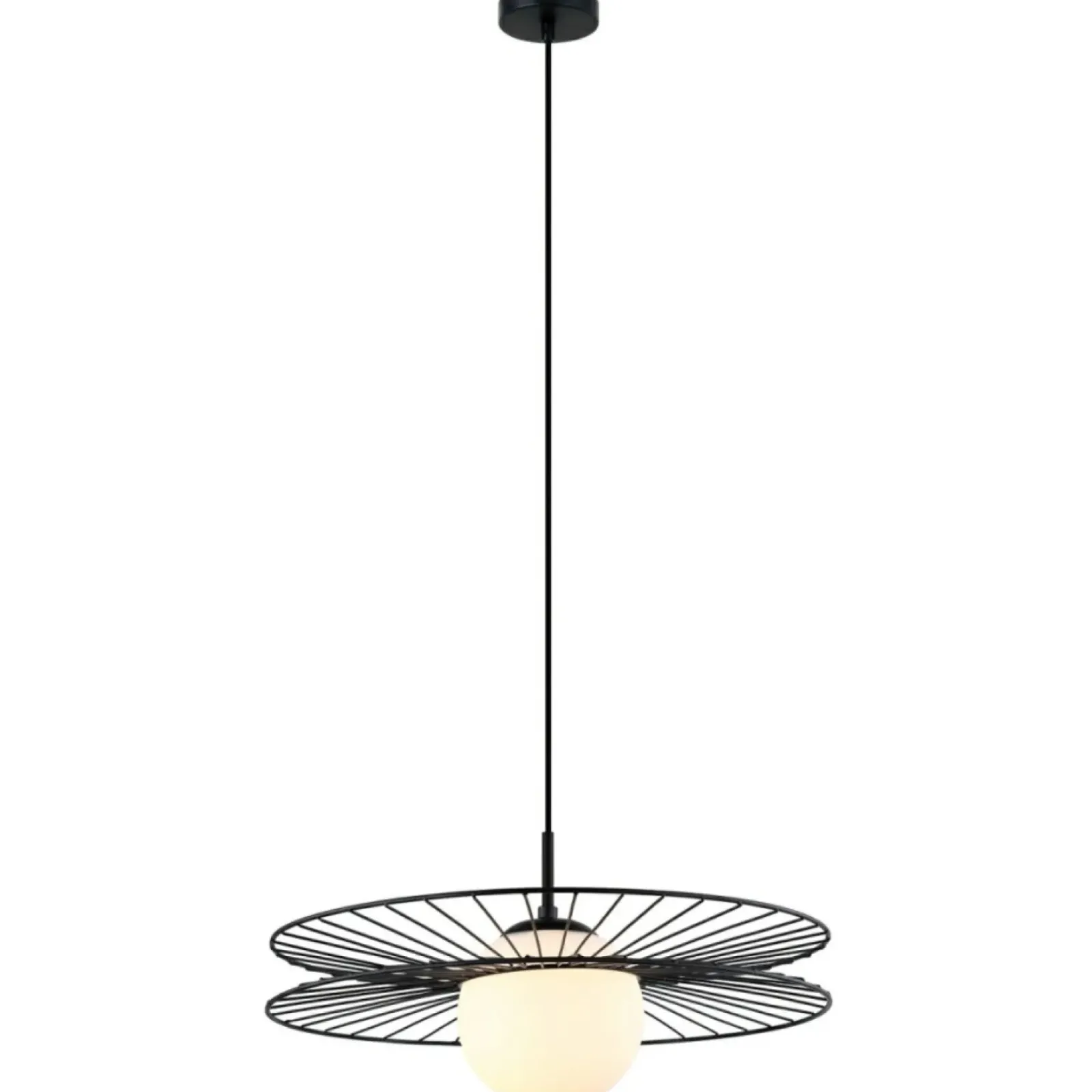 Sklep Kaja Żyrandol z designerską tarczą z drutu MDM-4002/1 BK SANDY | Kaja Cheap