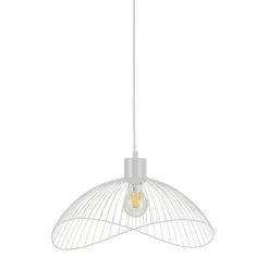 Sklep Kaja Żyrandol z drucianym kloszem ⌀40cm PND-1702-1-M-W NUNEZ | Kaja Best Sale