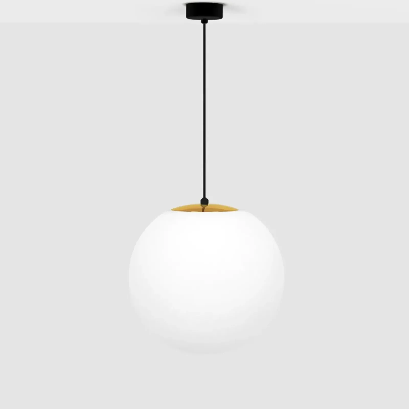 Sklep Kaja Żyrandol z dużym białym kloszem 30 cm K-4912 ISLA | Kaja Oświetlenie Shop