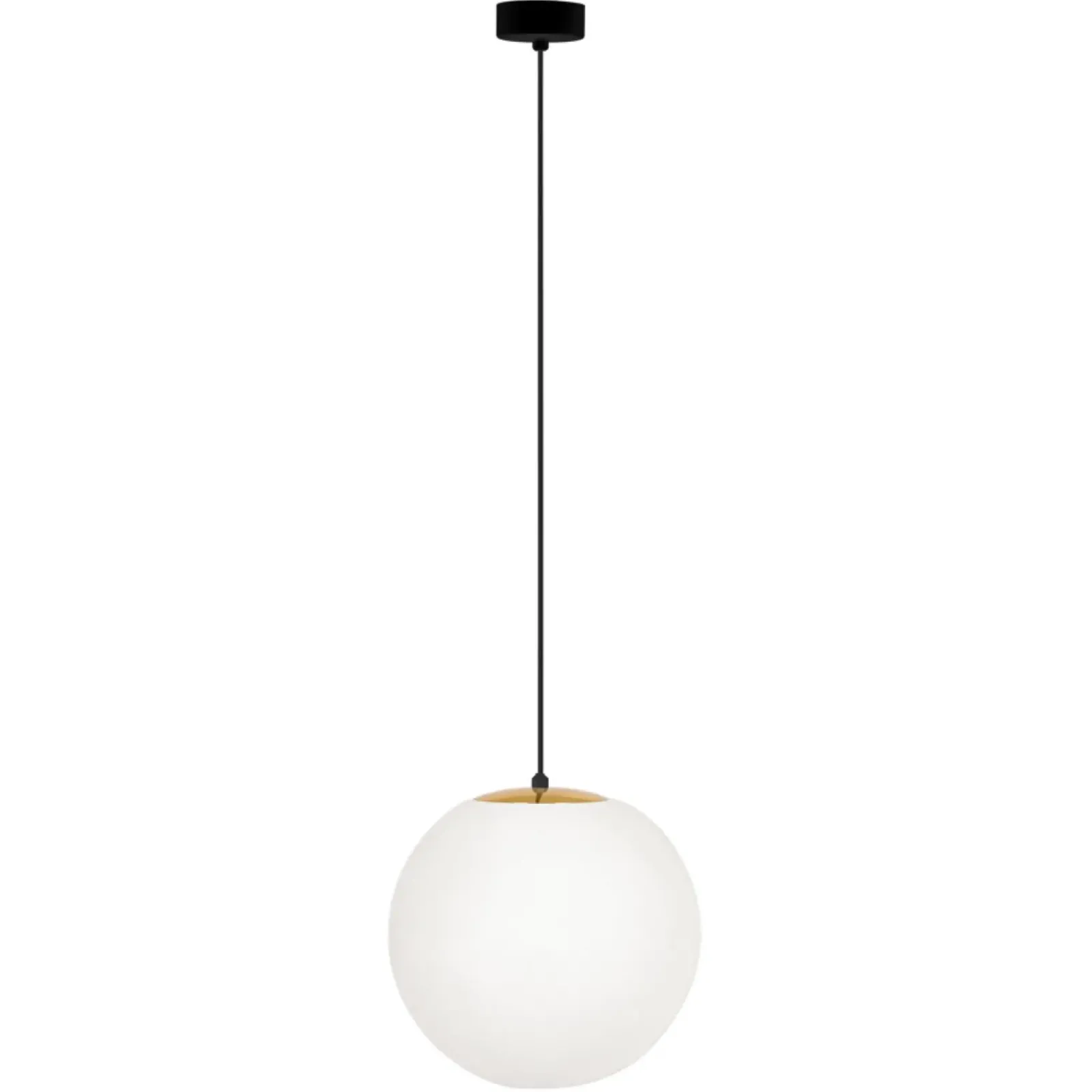 Sklep Kaja Żyrandol z dużym białym kloszem 30 cm K-4912 ISLA | Kaja Oświetlenie Shop