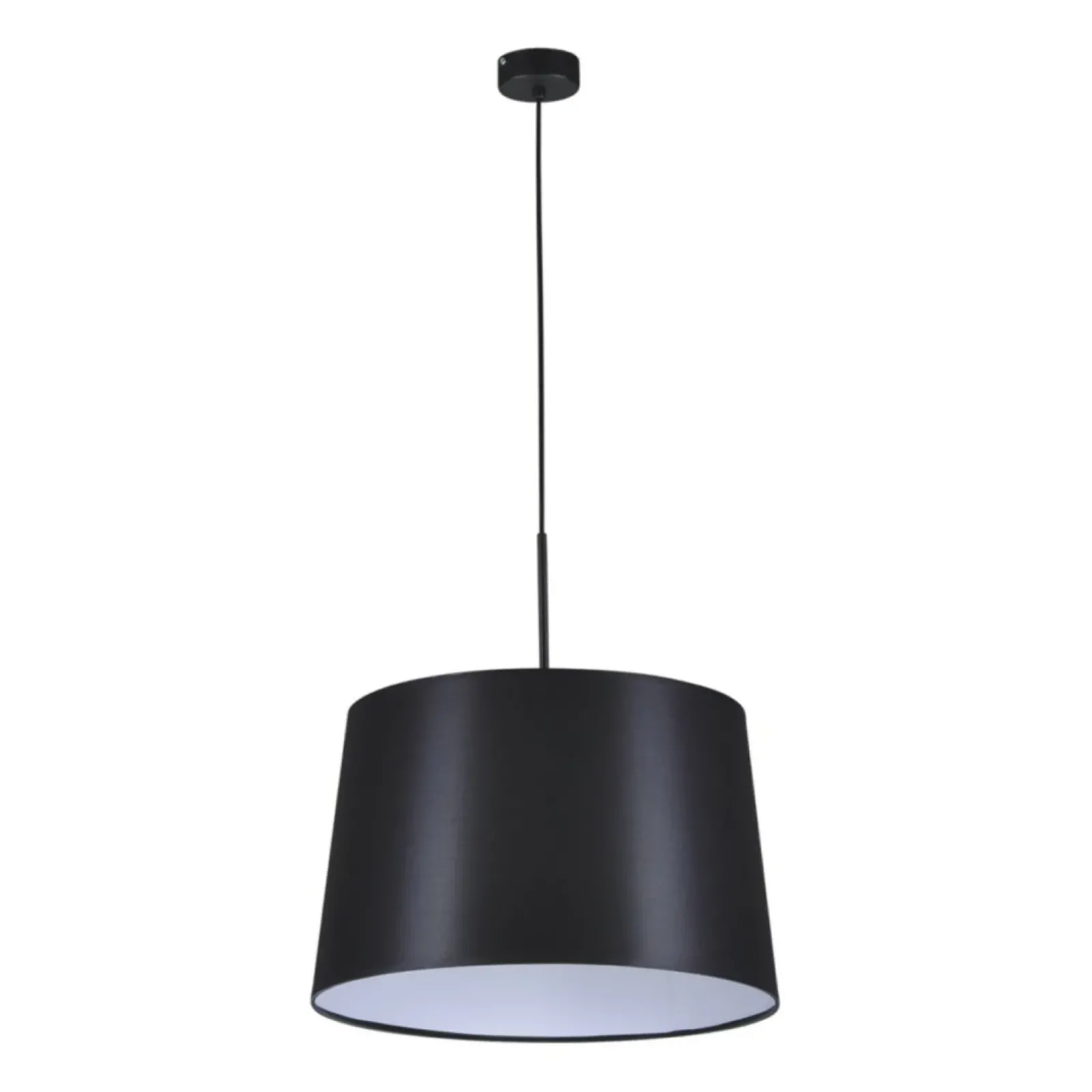 Sklep Kaja Żyrandol z klasycznym abażurem K-4350 REMI BLACK | Kaja Oświetlenie czarny Discount