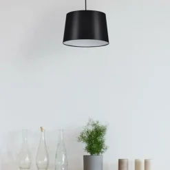 Sklep Kaja Żyrandol z klasycznym abażurem K-4350 REMI BLACK | Kaja Oświetlenie czarny Discount