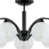 Sklep Kaja Żyrandol z kloszami białymi mrożonymi O2525 W5 CZA | Kaja Oświetlenie* Randole Tradycyjne