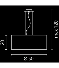 Sklep Kaja Żyrandol z metalicznym abażurem ⌀50cm 67543 NODO | Kaja Oświetlenie Cheap