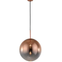 Sklep Kaja Żyrandol z miedzianym kloszem LP-2844/1P MI PALLA | Kaja Oświetlenie Outlet