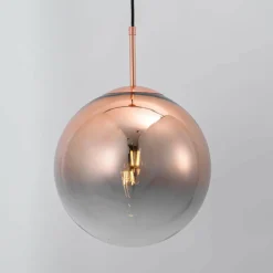 Sklep Kaja Żyrandol z miedzianym kloszem LP-2844/1P MI PALLA | Kaja Oświetlenie Outlet