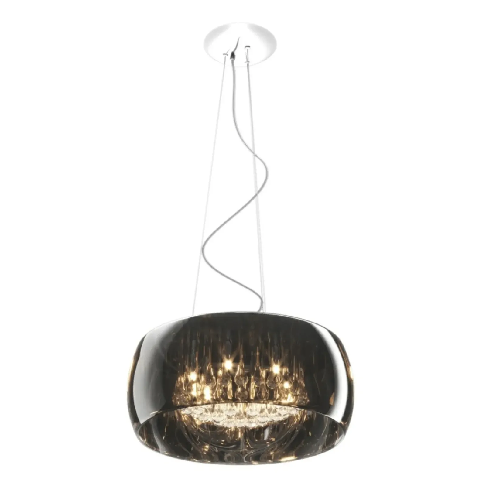 Sklep Kaja Żyrandol z szeroki kloszem P0076-06X-F4FZ CRYSTAL| Kaja Oświetlenie Store