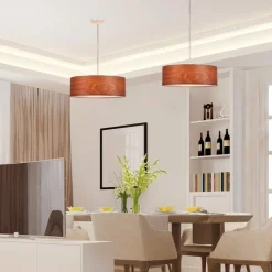 Sklep Kaja Zabudowana lampa wisząca do sypialni ABR-LZD-NOVO BOSCO | Kaja drewniany Discount