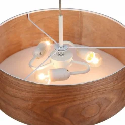Sklep Kaja Zabudowana lampa wisząca do sypialni ABR-LZD-NOVO BOSCO | Kaja drewniany Discount
