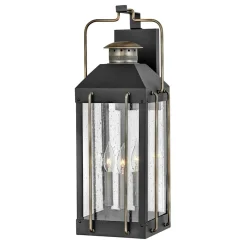 Sklep Kaja Zewnętrzna lampa naścienna, czerń HK-FITZGERALD2-L z serii FITZGERALD* Kinkiety Ogrodowe