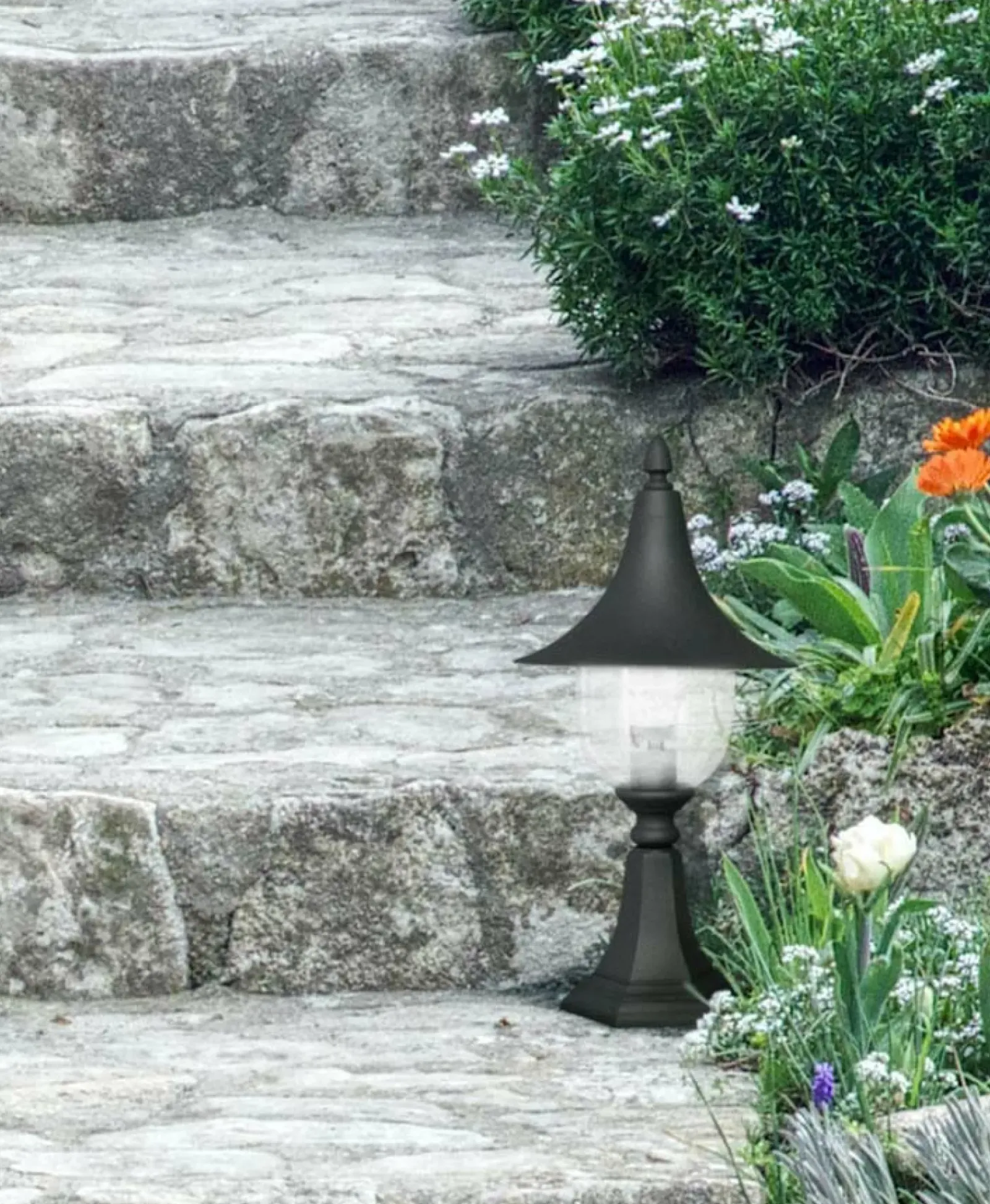 Sklep Kaja Zewnętrzna lampa stojąca latarenka K-8133 CZ BOSTON | Kaja Oświetlenie* Lampy Ogrodowe Stojące|Lampy Ogrodowe Stojące