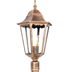 Sklep Kaja Zewnętrzna lampa stojąca retro K-6006A CZ/ZŁ LOZANA | Kaja Oświetlenie* Lampy Ogrodowe Stojące|Lampy Ogrodowe Stojące