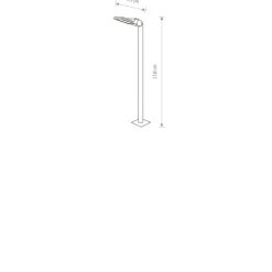 Sklep Kaja Zewnętrzna lampa stojąca ze zintegrowanym LED-em 9420 | Kaja* Lampy Ogrodowe Stojące