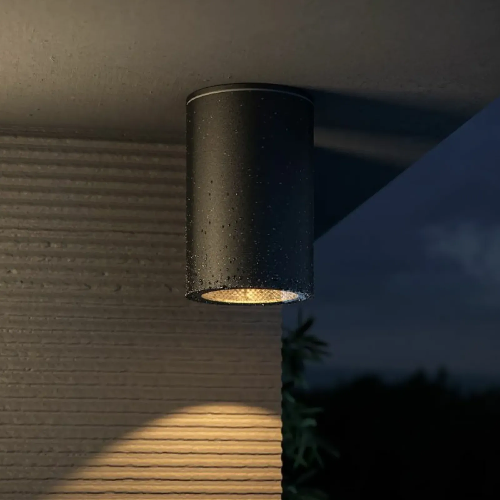 Sklep Kaja Zewnętrzny spot w kształcie tuby, lampa na taras O307CL-01B ROLL* Plafony Zewnętrzne