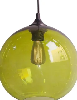 Sklep Kaja Zielona kulista lampa wisząca z żarówką 31-29546 EDISON | Kaja zielony Flash Sale