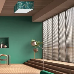 Sklep Kaja Zielona lampa sufitowa z ciekawym wzorem MLP7575 z serii ZIGGY | Kaja Oświetleni* Plafony Klasyczne