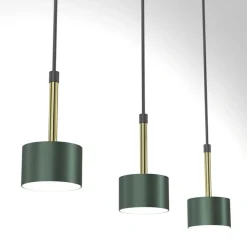 Sklep Kaja Zielona lampa ze złotymi elementami MLP7767 z serii ARENA | Kaja Oświetlenie Cheap