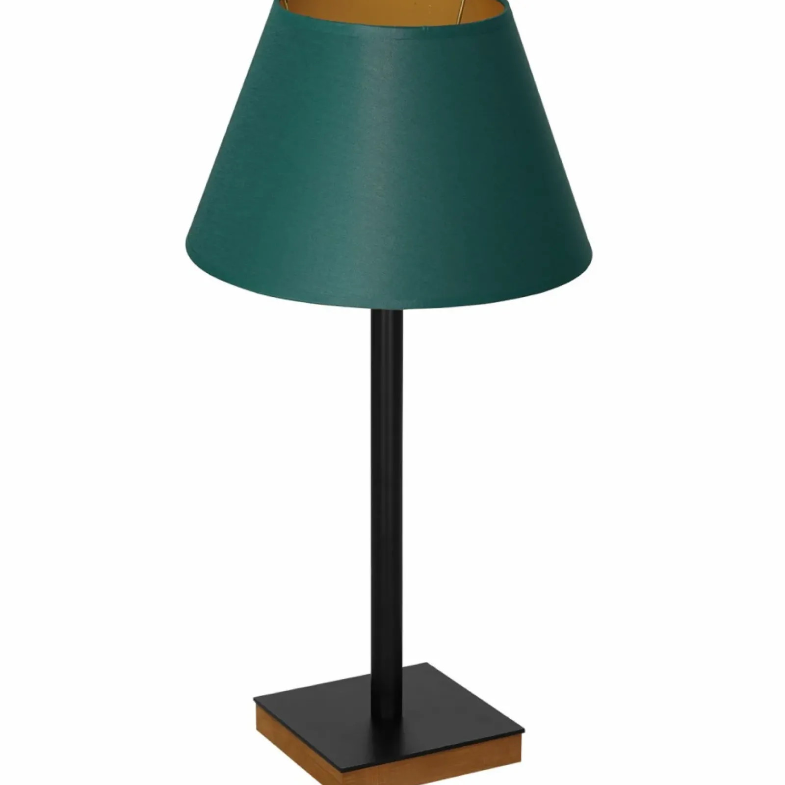 Sklep Kaja Zielona lampka nocna, ze złotym wnętrzem LX 3762 z serii TABLE LAMPS* Tradycyjne Lampki Stołowe|Lampki Stołowe Z Abażurem