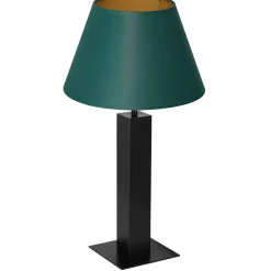 Sklep Kaja Zielona lampka stołowa, stożkowy abażur LX 3614 z serii TABLE LAMPS* Lampki Stołowe Z Abażurem|Tradycyjne Lampki Stołowe