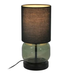 Sklep Kaja Zielona lampka z abażurem TB-63748-BL-GR DORME | Kaja Oświetlenie* Lampki Stołowe Z Abażurem|Nowoczesne Lampki Stołowe