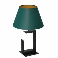 Sklep Kaja Zielono-złota lampa stołowa, do sypialni LX 3398 z serii TABLE LAMPS* Lampki Stołowe Z Abażurem|Tradycyjne Lampki Stołowe