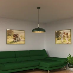 Sklep Kaja Zielono-złota lampa wisząca, metalowa MLP7900 z serii LINCOLN | Kaja Oświetlenie Cheap