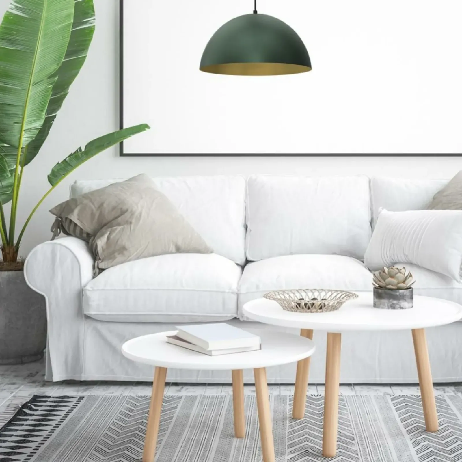 Sklep Kaja Zielono-złota lampa wisząca, średnica klosza 35cm MLP8286 z serii BETA | Kaja Oś Cheap