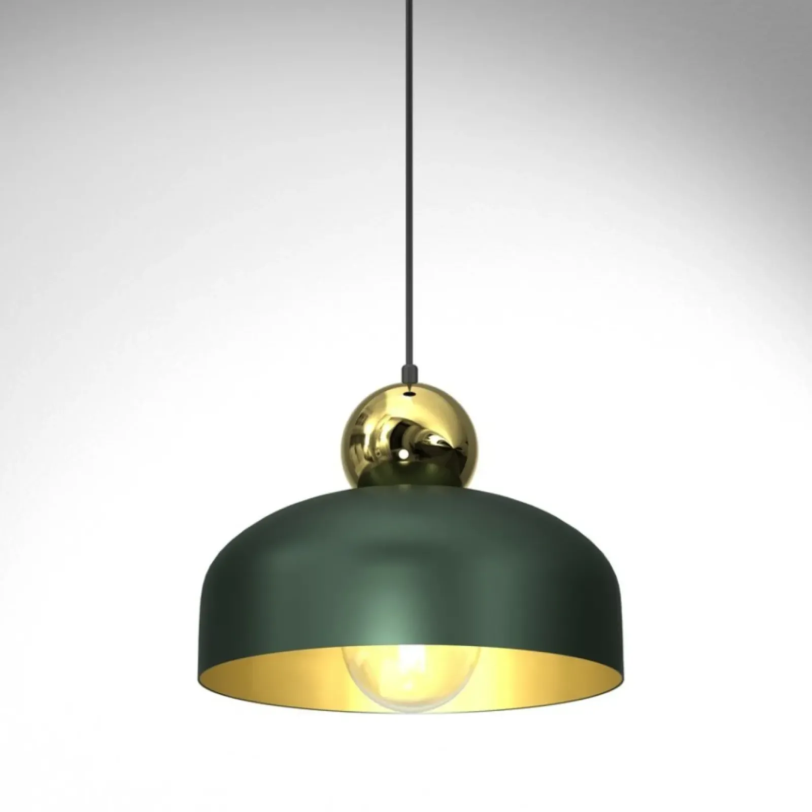 Sklep Kaja Zielono-złota, metalowa lampa wisząca MLP7694 z serii HARALD | Kaja Oświetlenie Shop